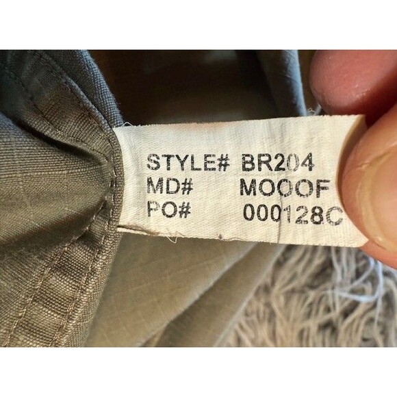 Browning Mens LRG Heavy Cotton Long Sleeve Button Front Hunting Shirt Green EUC - Picture 10 of 14